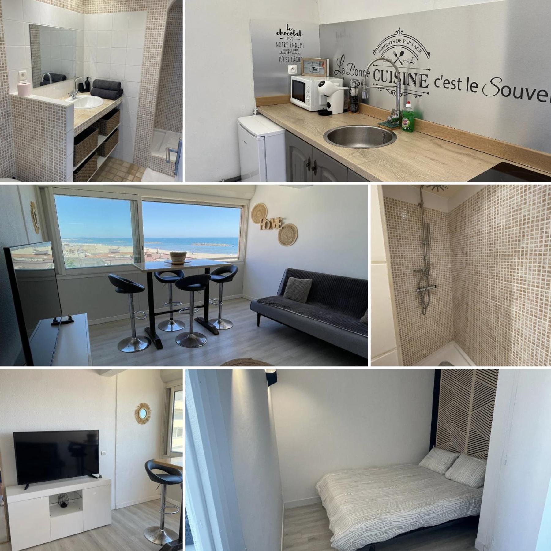 Superbe Appartement Vue Sur Mer Valras-Plage Kültér fotó