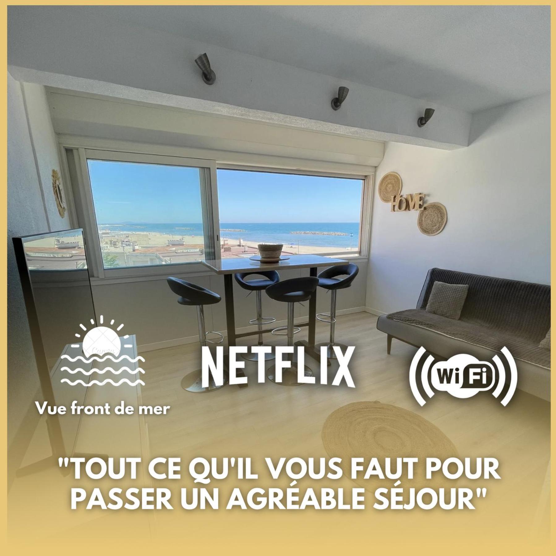 Superbe Appartement Vue Sur Mer Valras-Plage Kültér fotó